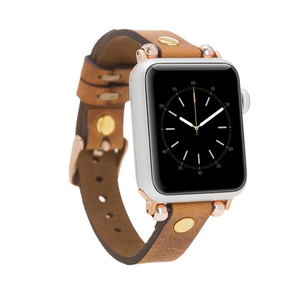 Lederarmbänder für Apple Watch – Ferro Gold Trok-Stil