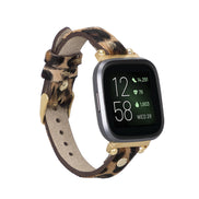 Fitbit-Armbänder aus Leder – Ferro Gold Trok-Stil