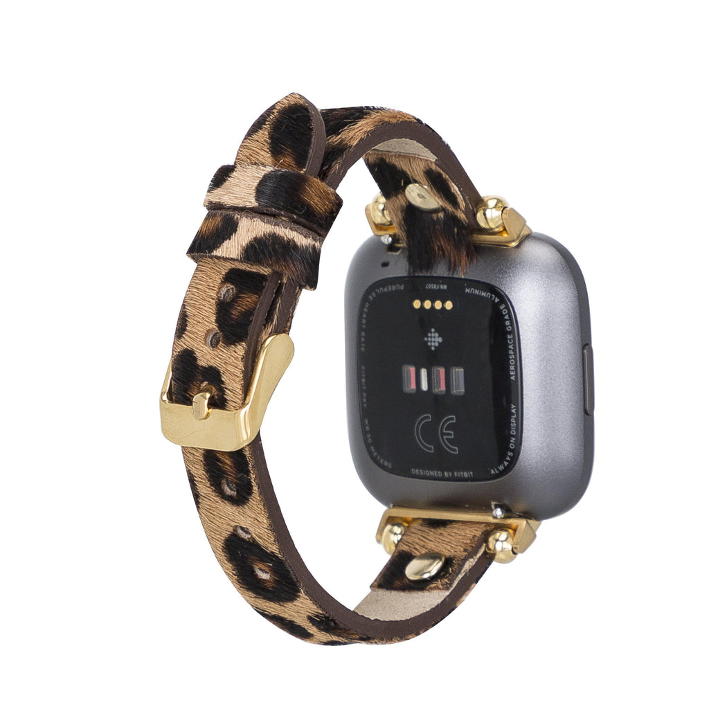 Fitbit-Armbänder aus Leder – Ferro Gold Trok-Stil