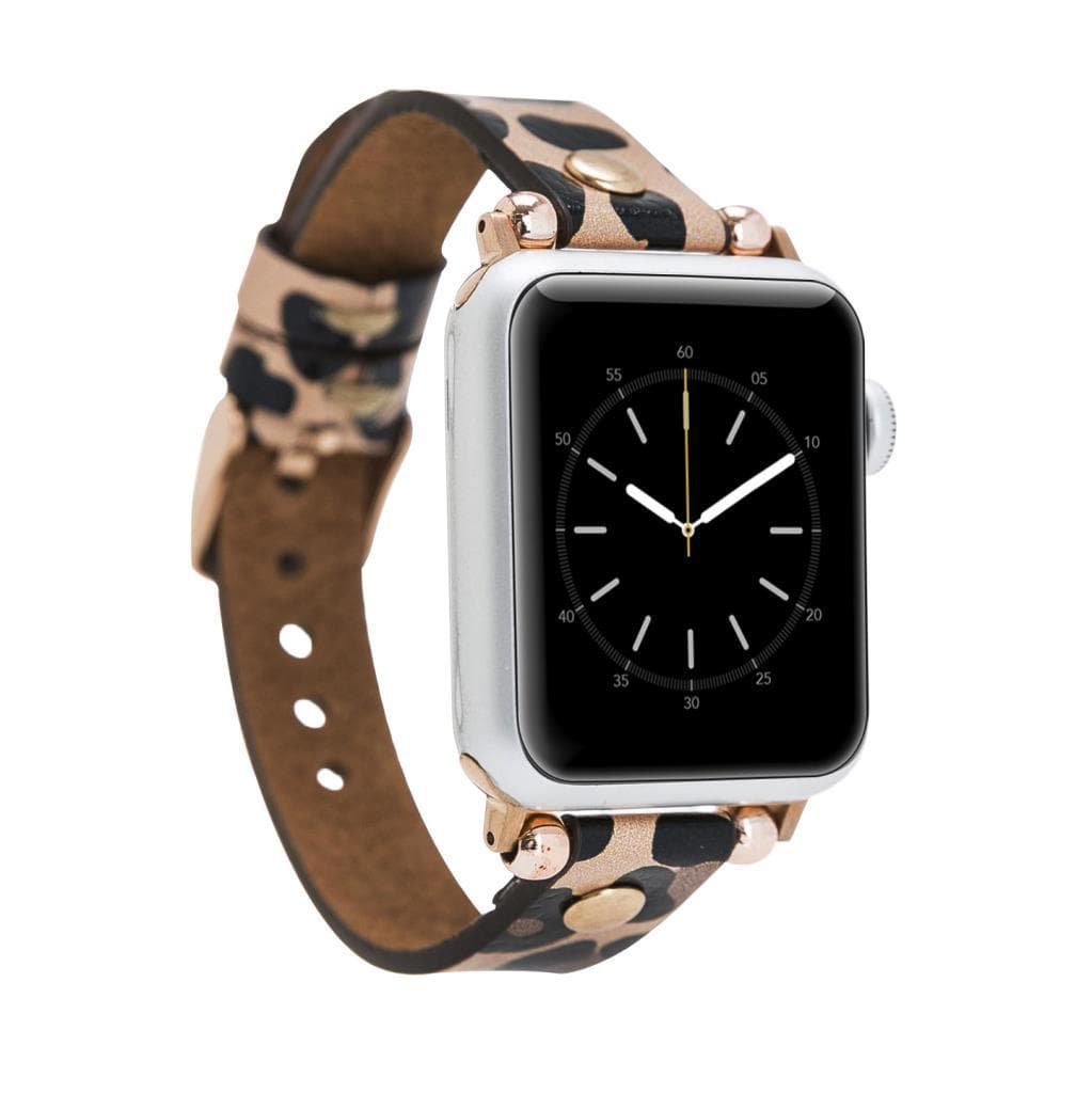 Lederarmbänder für Apple Watch – Ferro Gold Trok-Stil