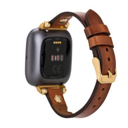 Fitbit-Armbänder aus Leder – Ferro Gold Trok-Stil