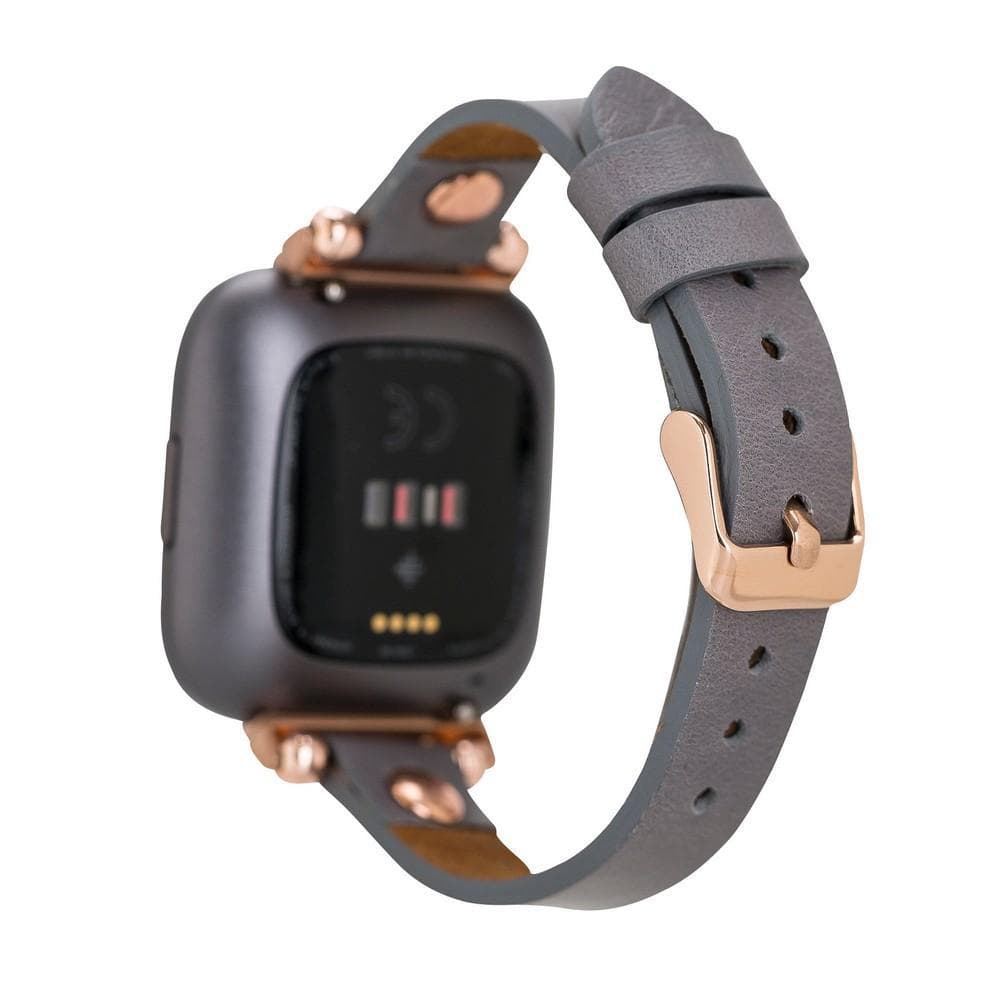 Fitbit-Armbänder aus Leder – Ferro Gold Trok-Stil