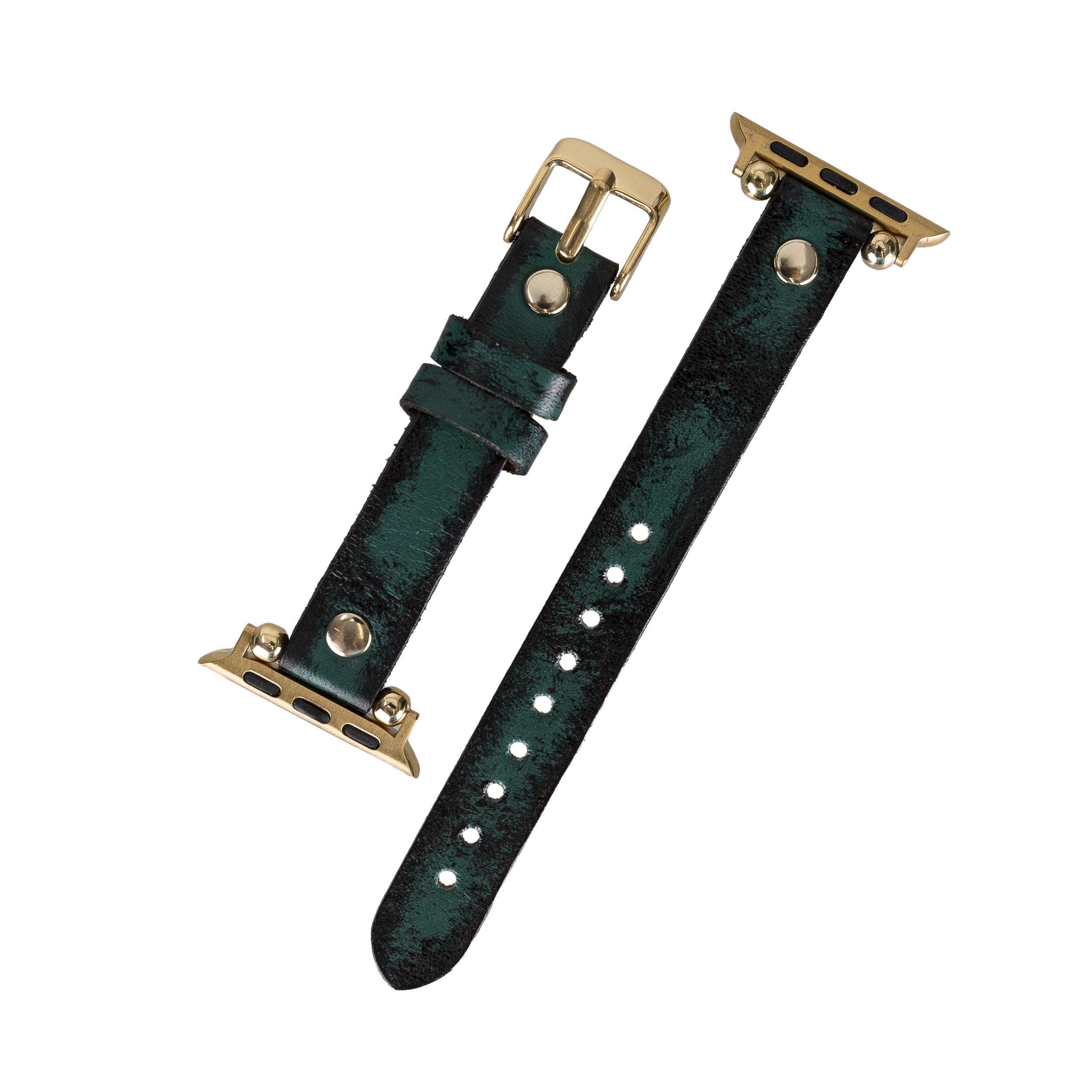 Lederarmbänder für Apple Watch – Ferro Gold Trok-Stil