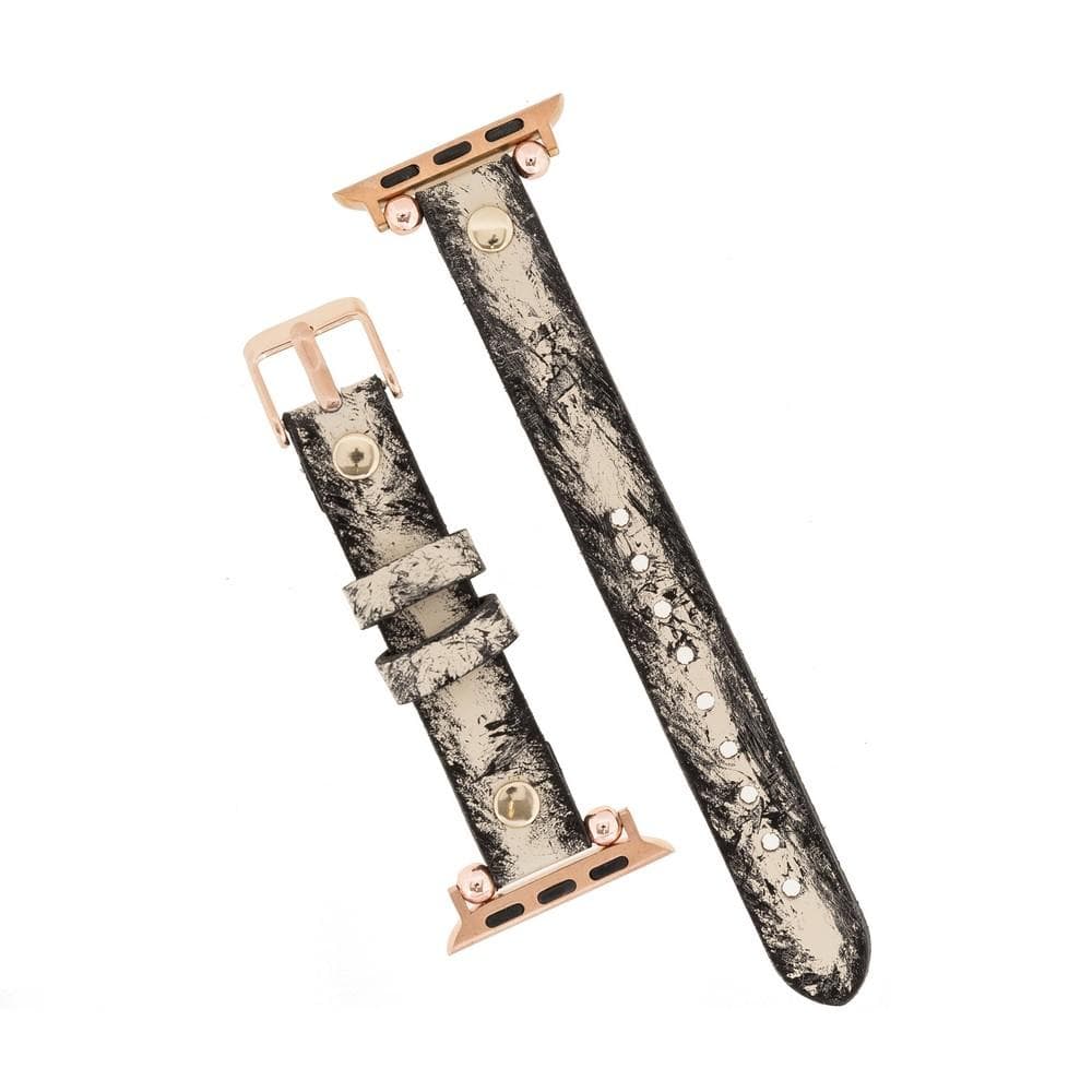 Fitbit-Armbänder aus Leder – Ferro Gold Trok-Stil