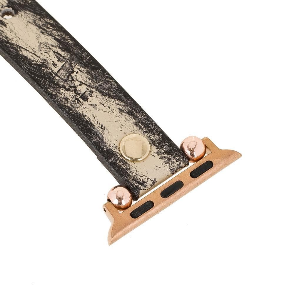 Fitbit-Armbänder aus Leder – Ferro Gold Trok-Stil
