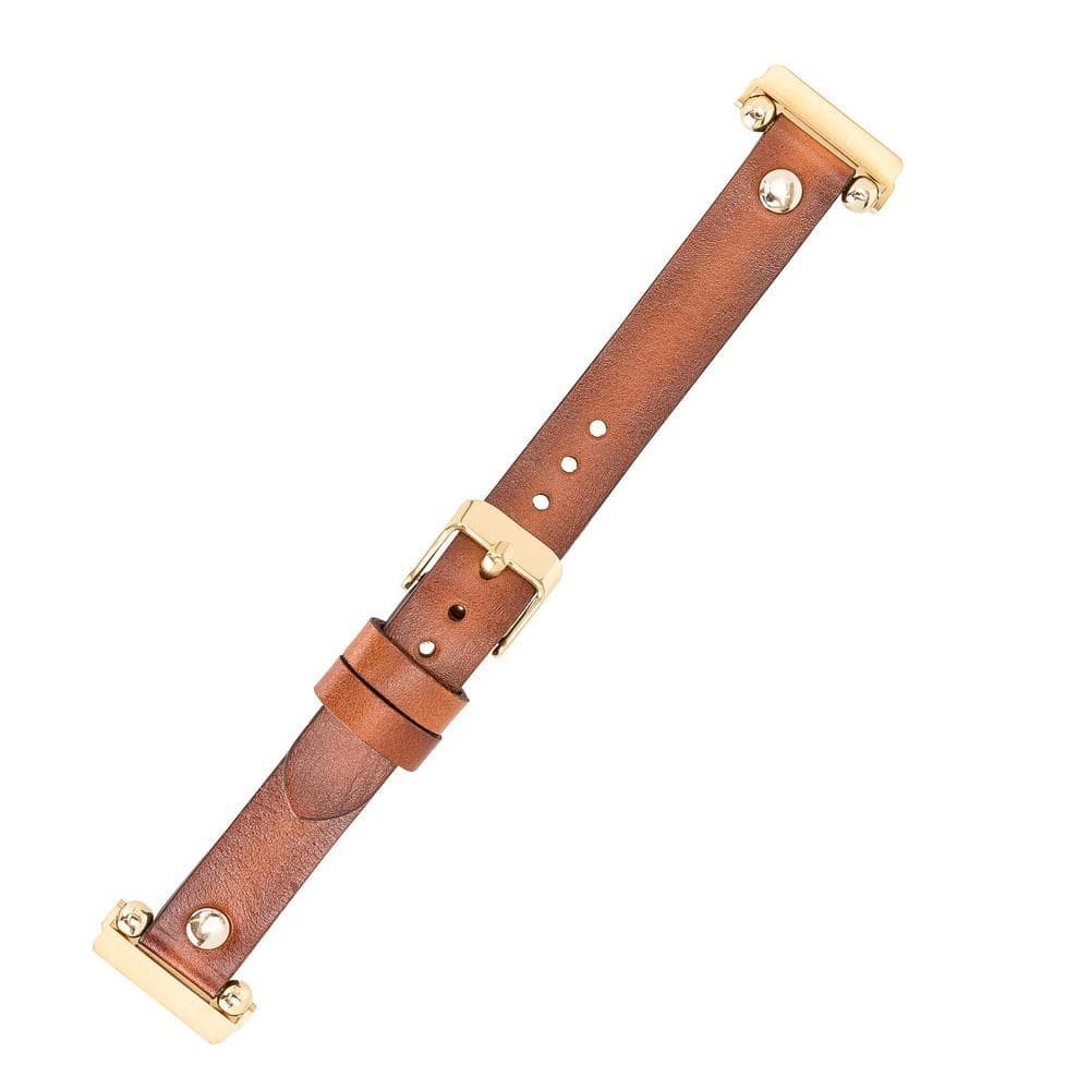 Fitbit-Armbänder aus Leder – Ferro Gold Trok-Stil