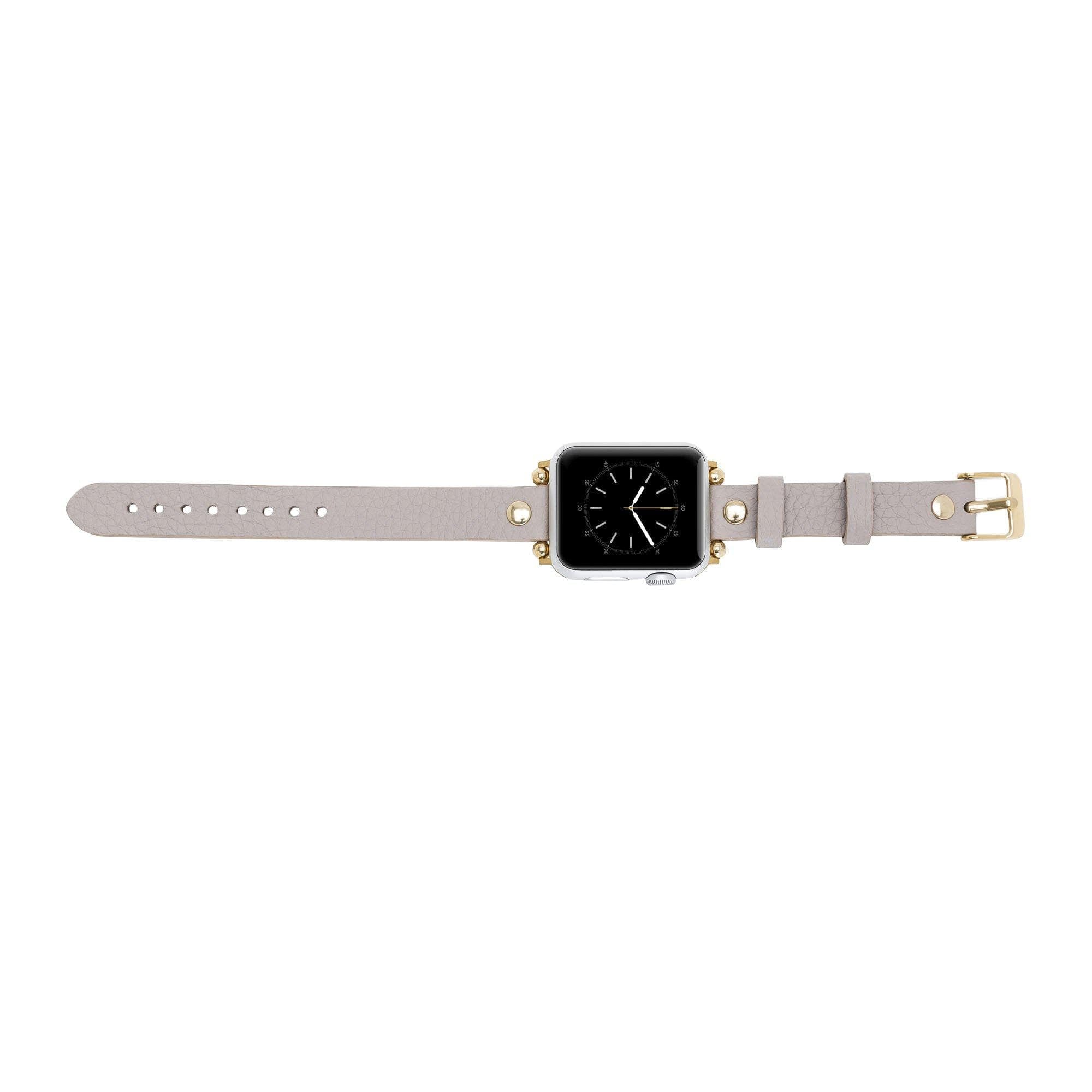 Fitbit-Armbänder aus Leder – Ferro Gold Trok-Stil