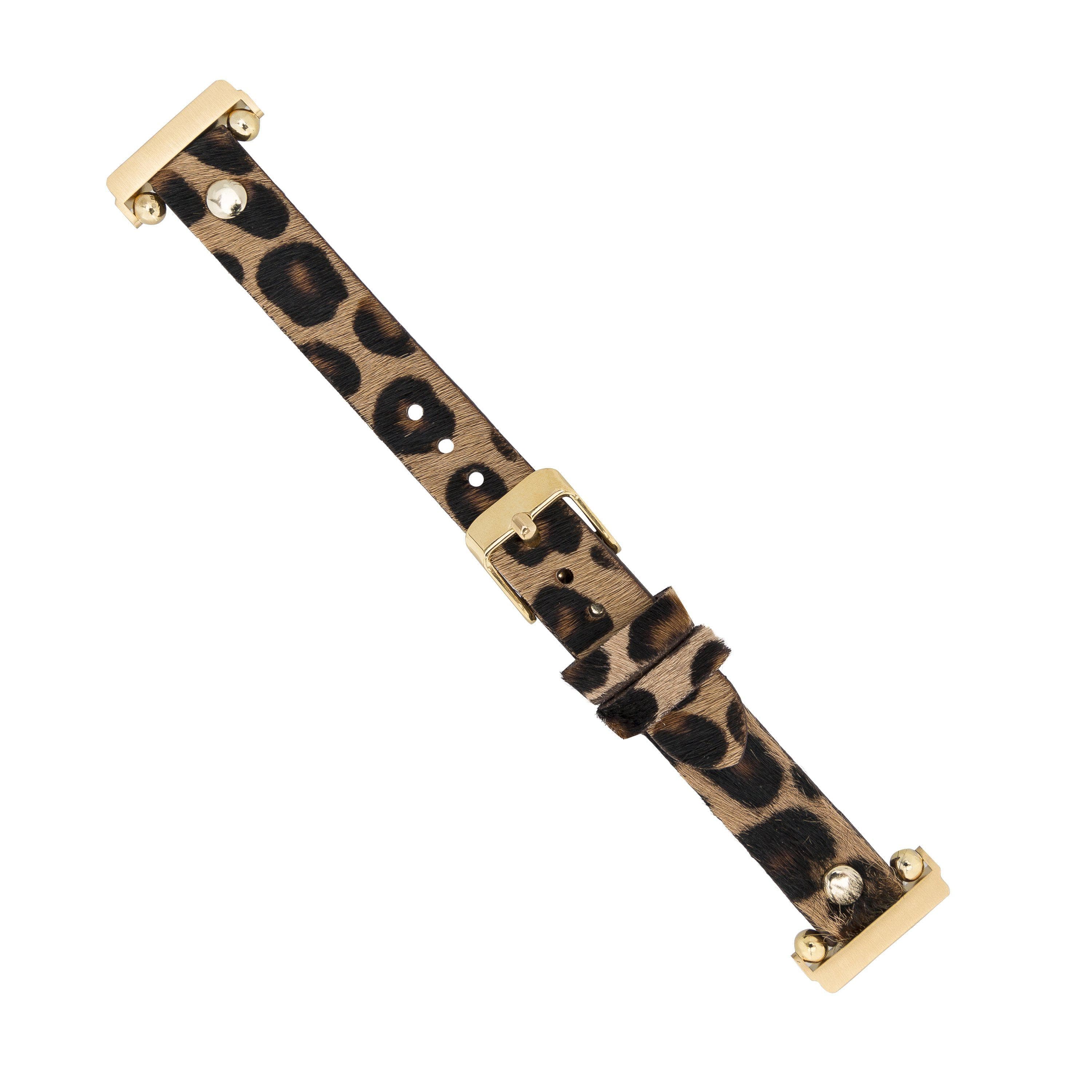 Fitbit-Armbänder aus Leder – Ferro Gold Trok-Stil