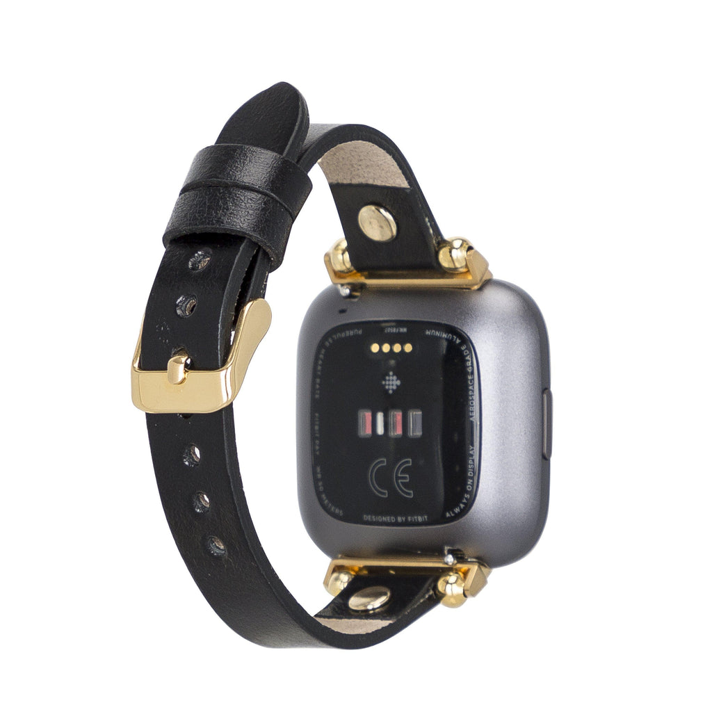 Fitbit-Armbänder aus Leder – Ferro Gold Trok-Stil