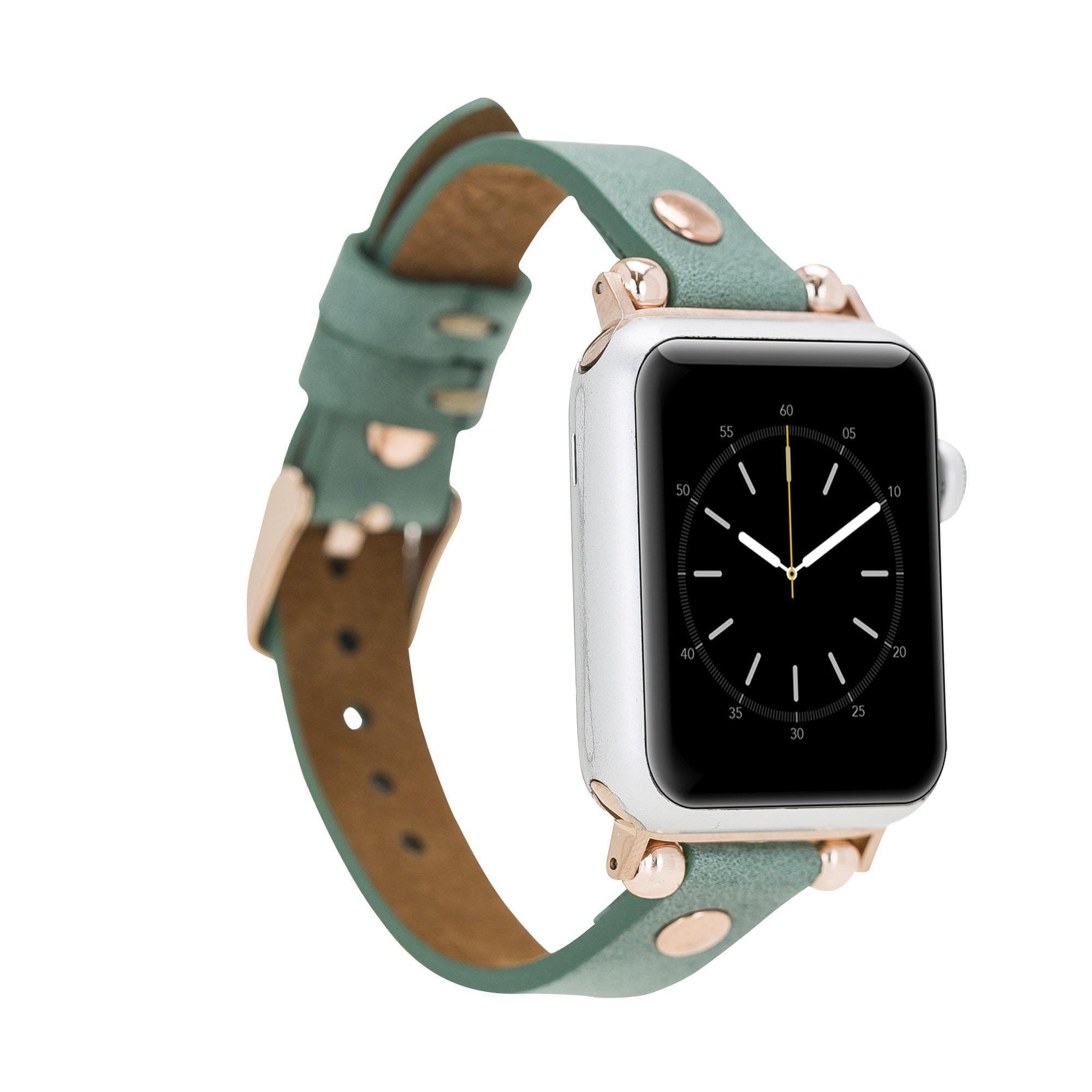 Lederarmbänder für Apple Watch – Ferro Roségold Trok-Stil 