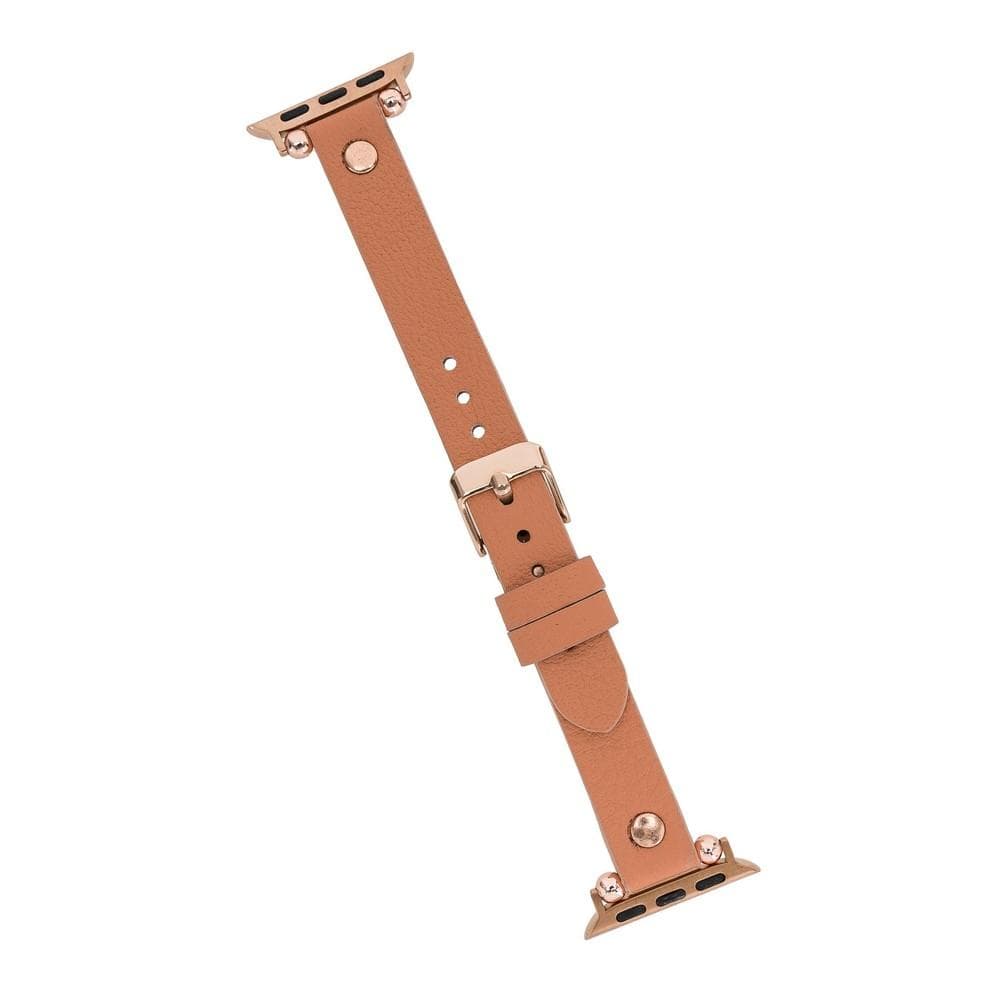 Lederarmbänder für Apple Watch – Ferro Roségold Trok-Stil 
