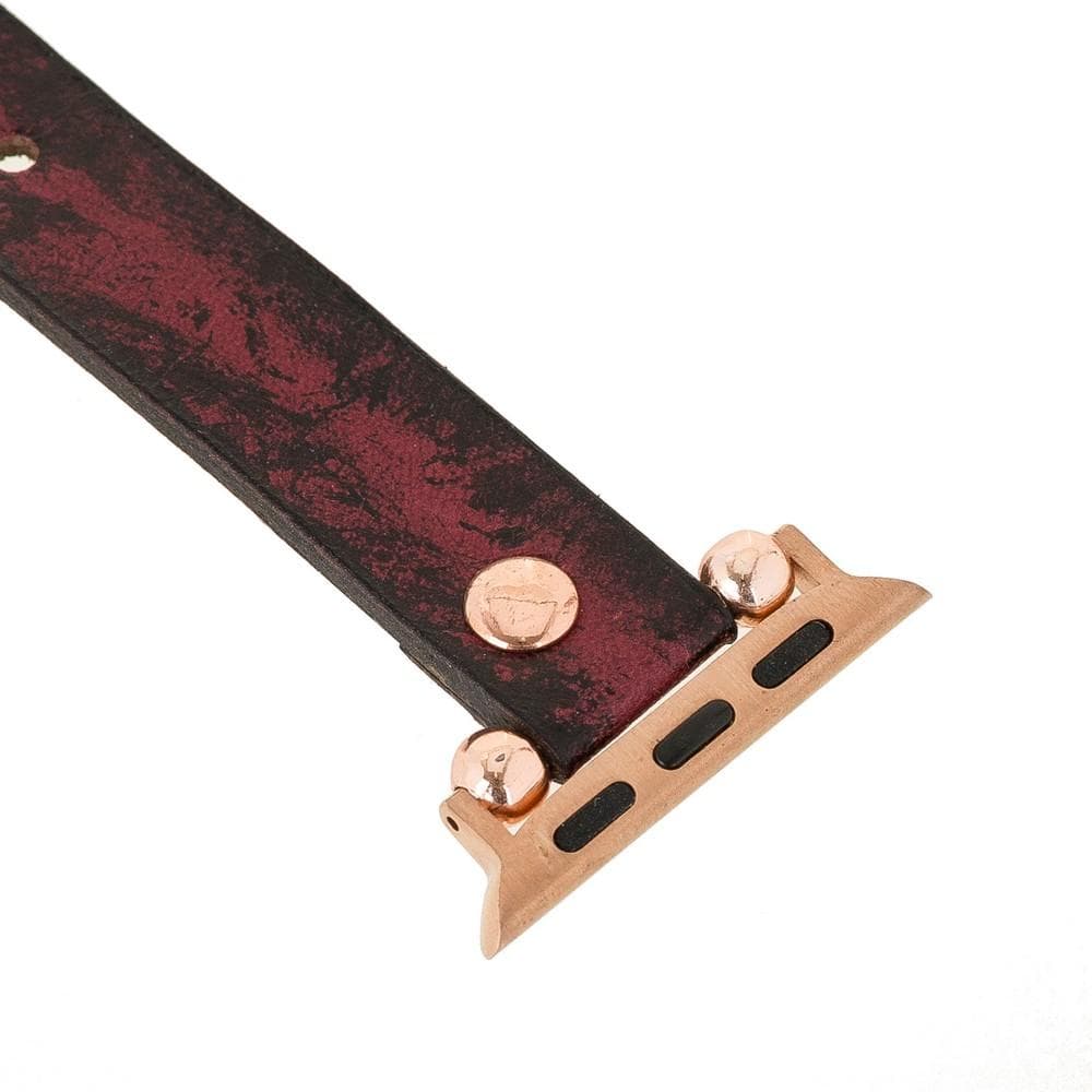 Lederarmbänder für Apple Watch – Ferro Roségold Trok-Stil 