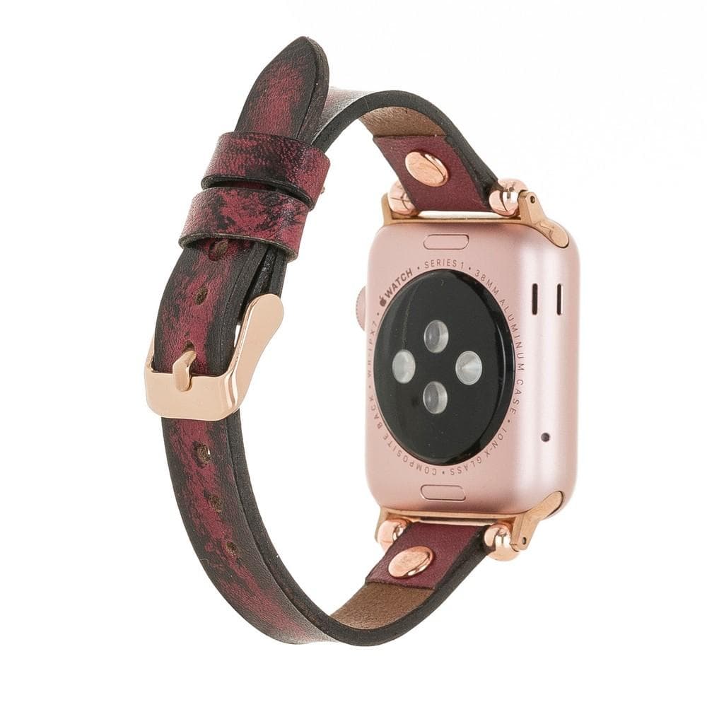 Lederarmbänder für Apple Watch – Ferro Roségold Trok-Stil 