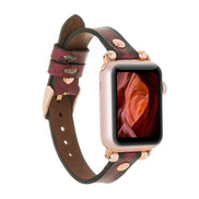 Lederarmbänder für Apple Watch – Ferro Roségold Trok-Stil 