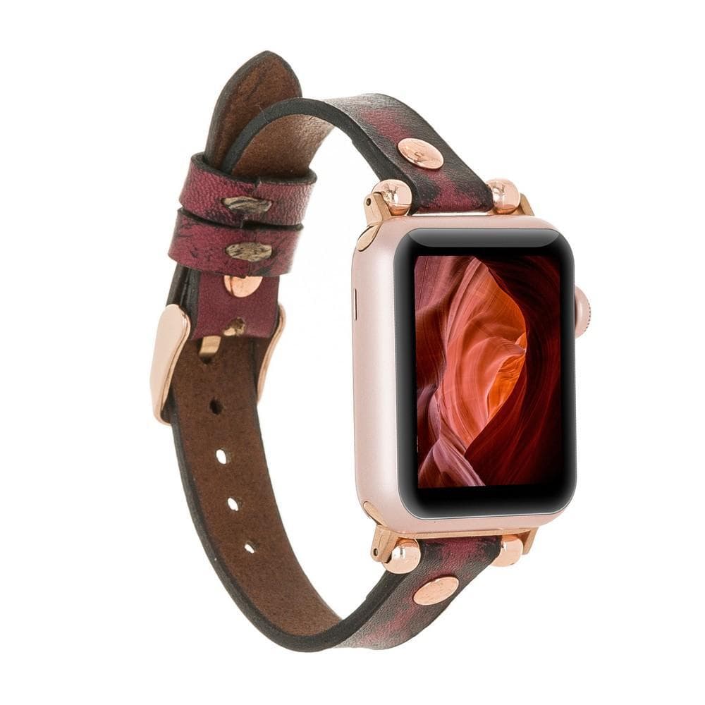 Lederarmbänder für Apple Watch – Ferro Roségold Trok-Stil 