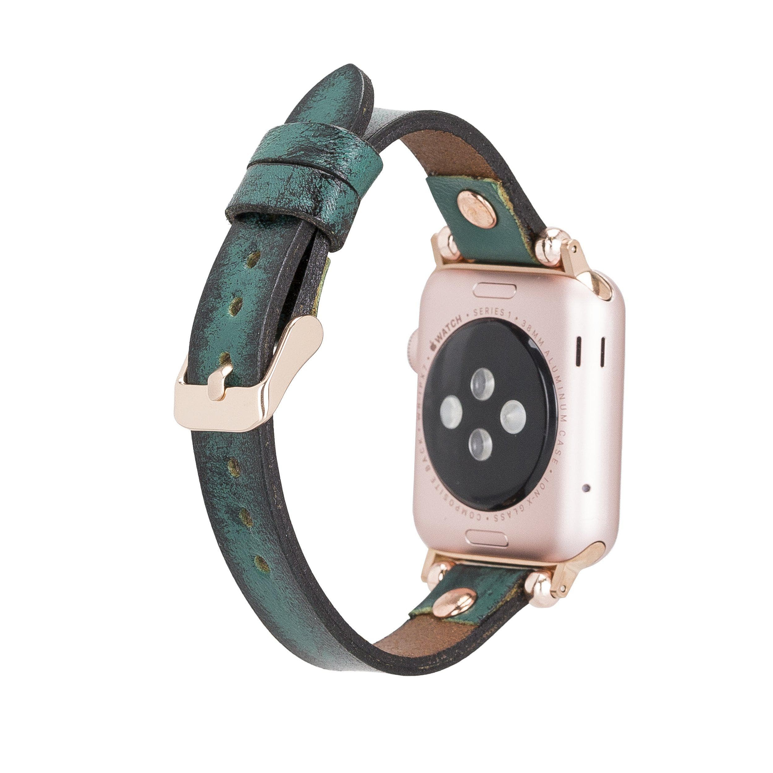 Lederarmbänder für Apple Watch – Ferro Roségold Trok-Stil 