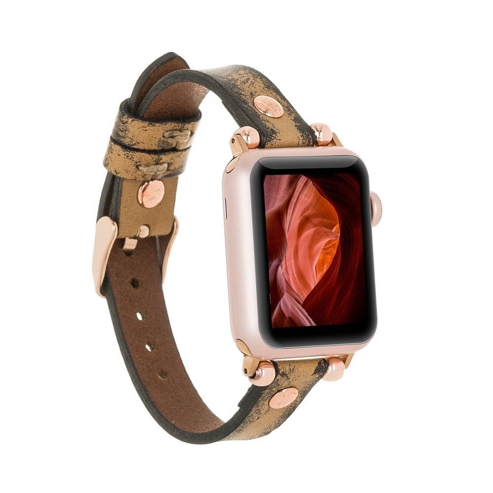 Fitbit-Armbänder aus Leder – Ferro Rose Trok-Stil