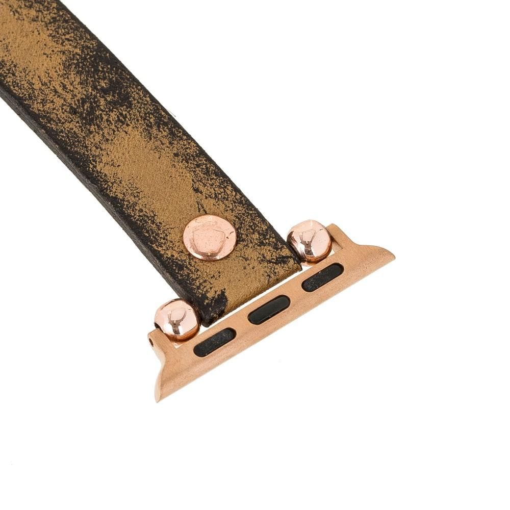 Lederarmbänder für Apple Watch – Ferro Roségold Trok-Stil 