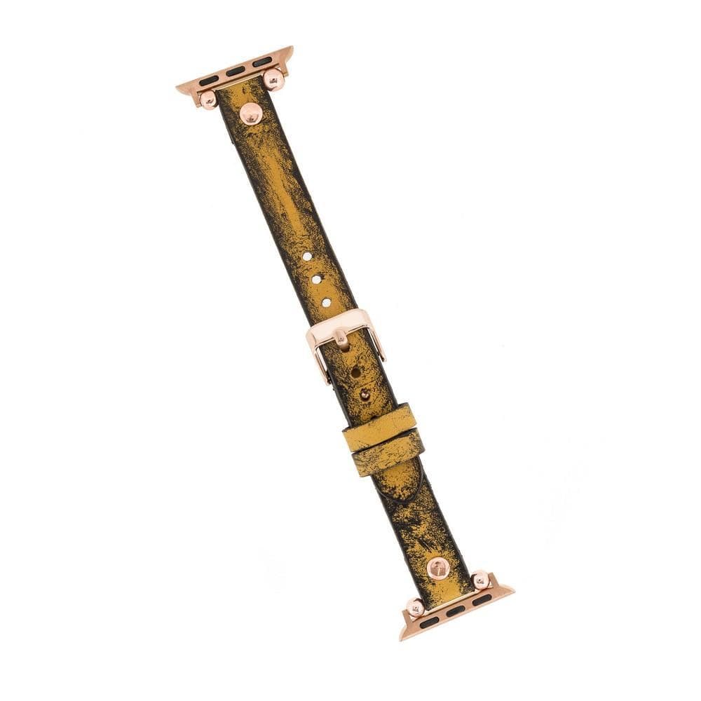 Lederarmbänder für Apple Watch – Ferro Roségold Trok-Stil 