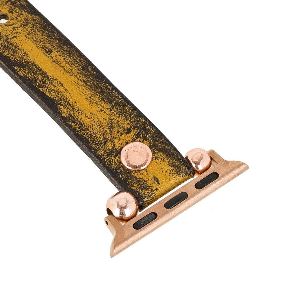 Lederarmbänder für Apple Watch – Ferro Roségold Trok-Stil 