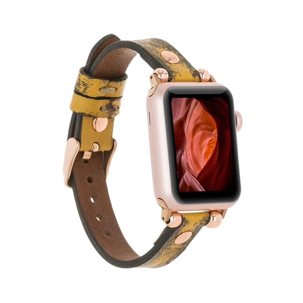 Lederarmbänder für Apple Watch – Ferro Roségold Trok-Stil 