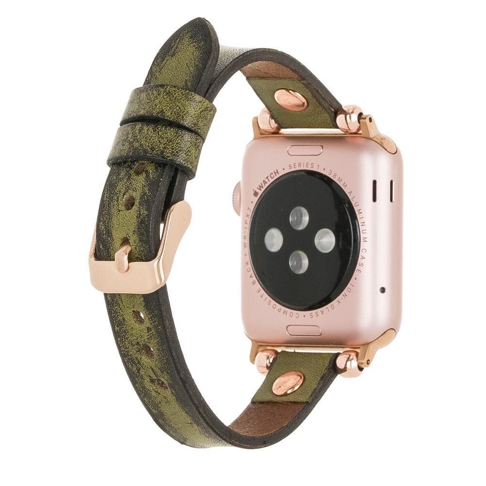 Lederarmbänder für Apple Watch – Ferro Roségold Trok-Stil 