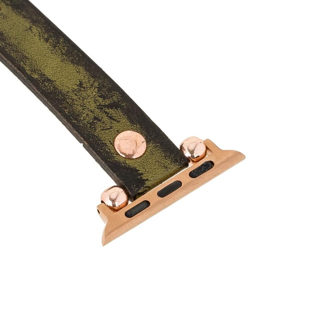 Lederarmbänder für Apple Watch – Ferro Roségold Trok-Stil 