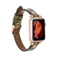 Lederarmbänder für Apple Watch – Ferro Roségold Trok-Stil 
