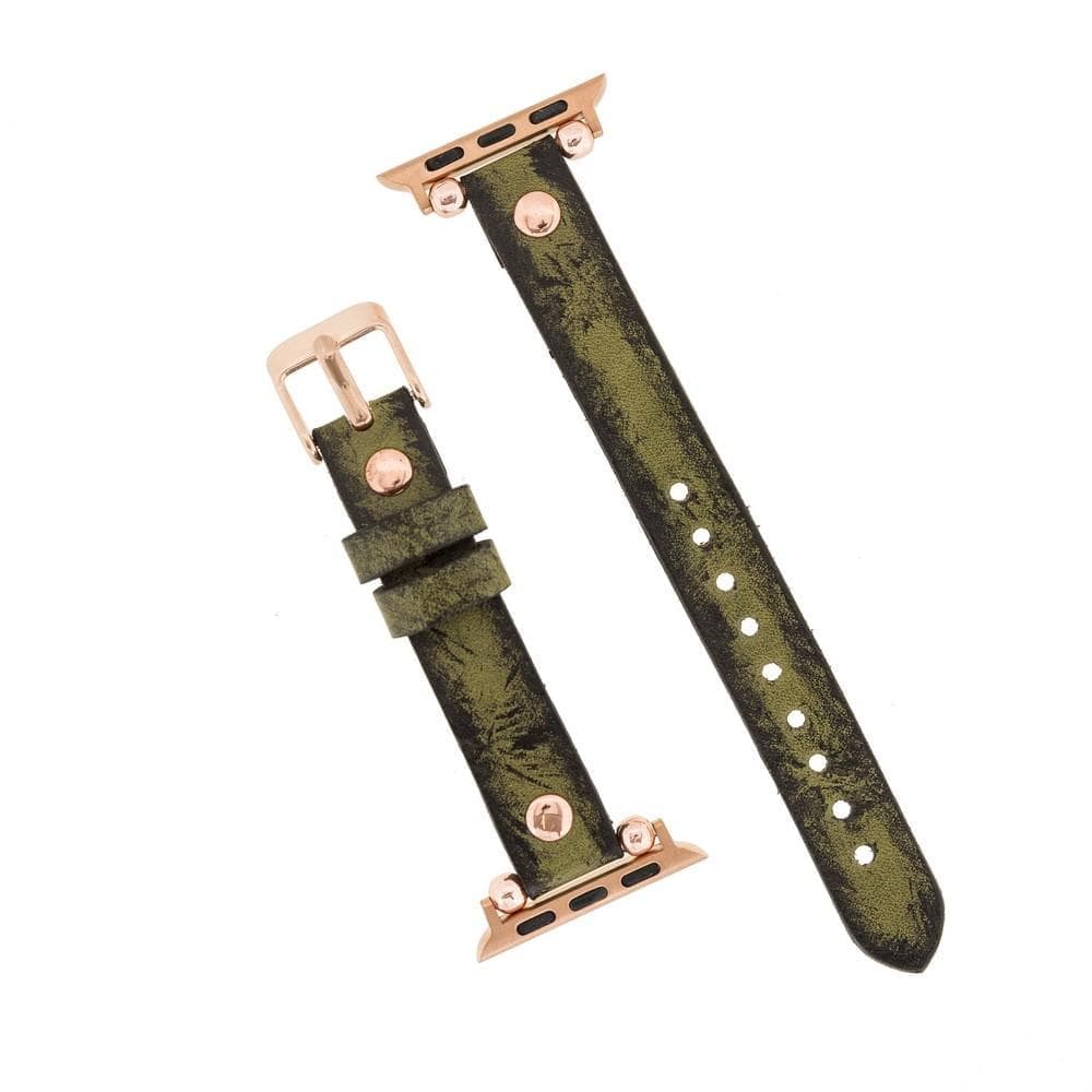 Lederarmbänder für Apple Watch – Ferro Roségold Trok-Stil 