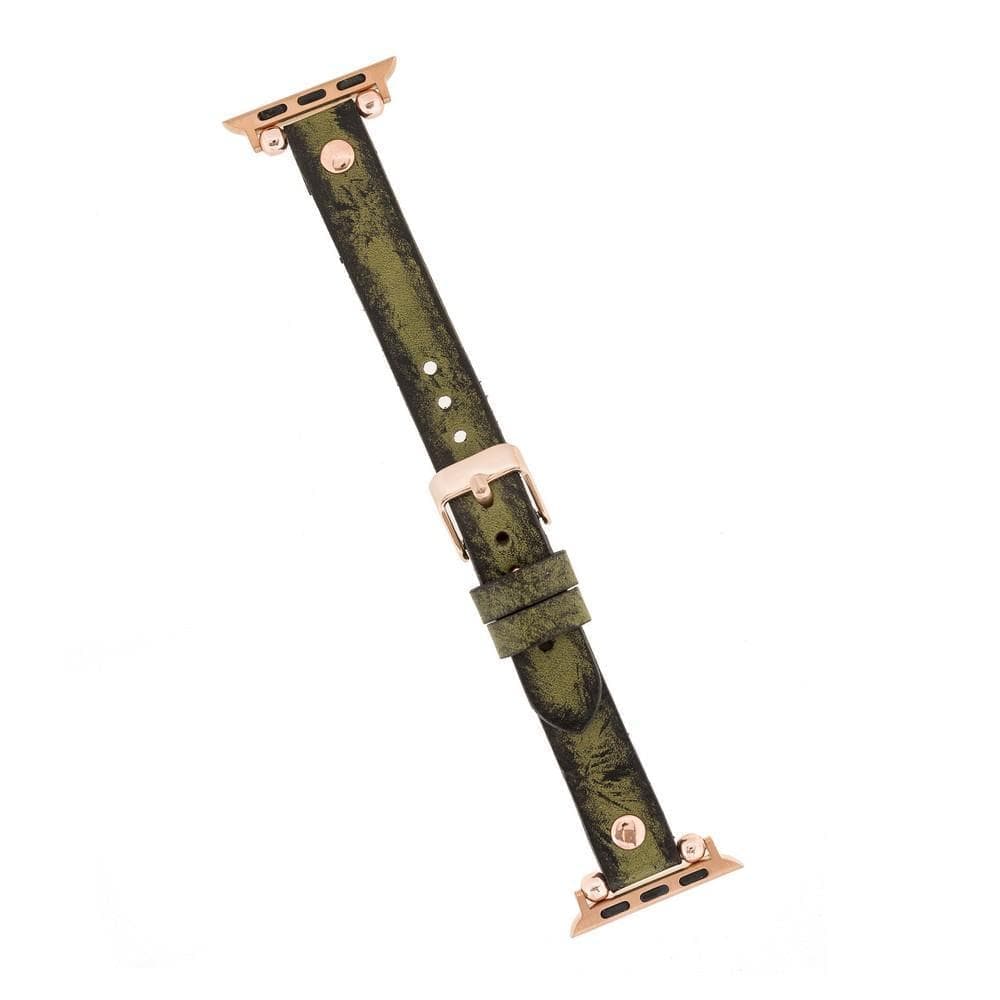 Lederarmbänder für Apple Watch – Ferro Roségold Trok-Stil 