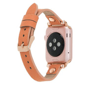 Lederarmbänder für Apple Watch – Ferro Roségold Trok-Stil 