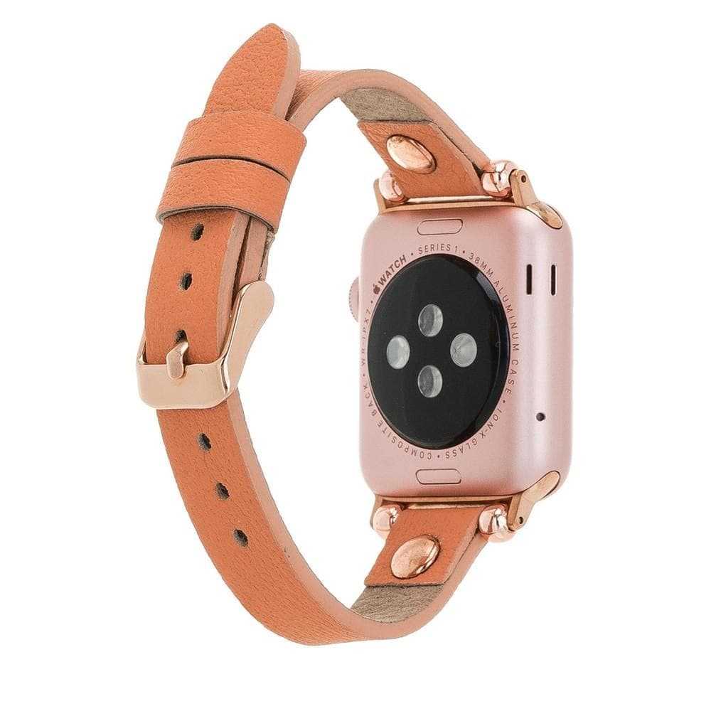 Lederarmbänder für Apple Watch – Ferro Roségold Trok-Stil 