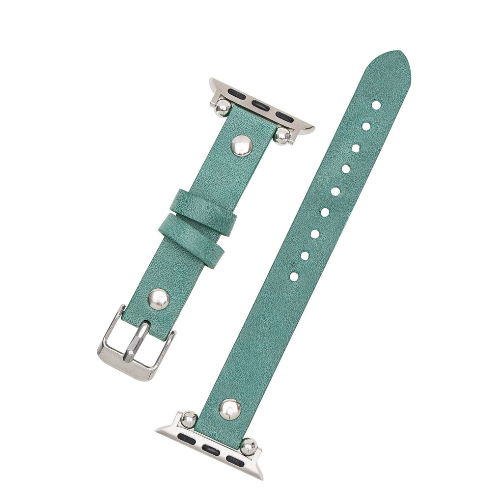 Lederarmbänder für Apple Watch – Ferro Silver Trok Style