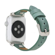 Lederarmbänder für Apple Watch – Ferro Silver Trok Style