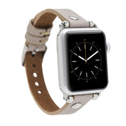 Lederarmbänder für Apple Watch – Ferro Silver Trok Style
