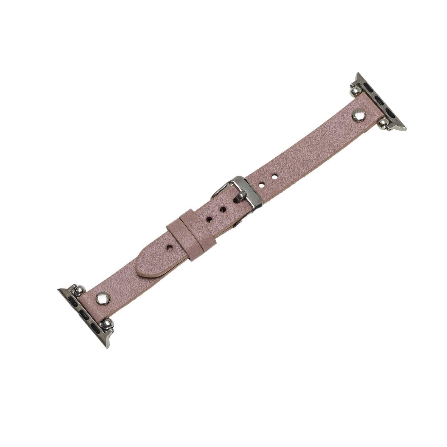 Lederarmbänder für Apple Watch – Ferro Silver Trok Style