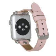Lederarmbänder für Apple Watch – Ferro Silver Trok Style