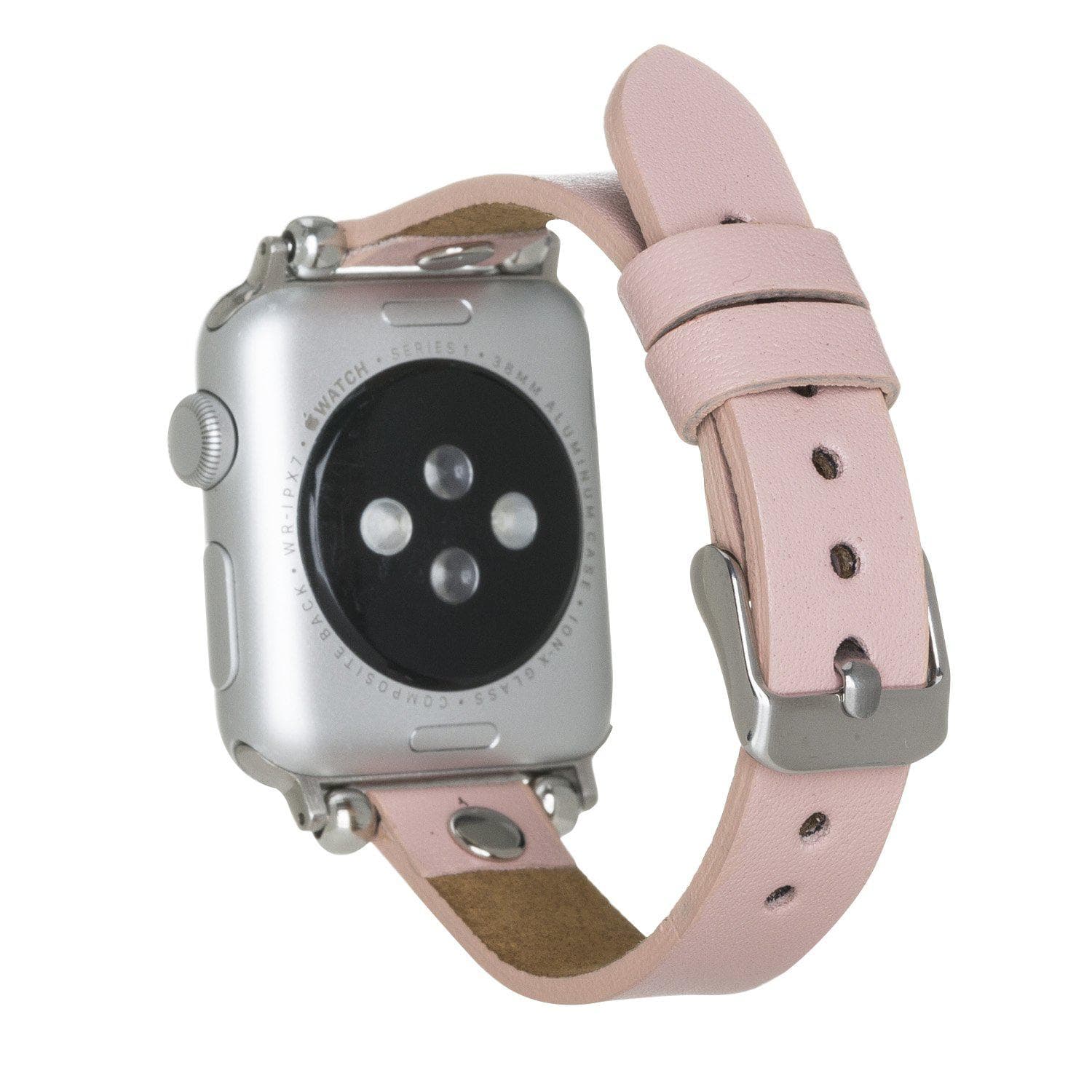 Lederarmbänder für Apple Watch – Ferro Silver Trok Style