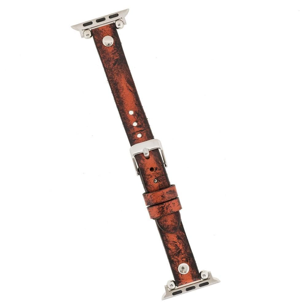 Lederarmbänder für Apple Watch – Ferro Silver Trok Style