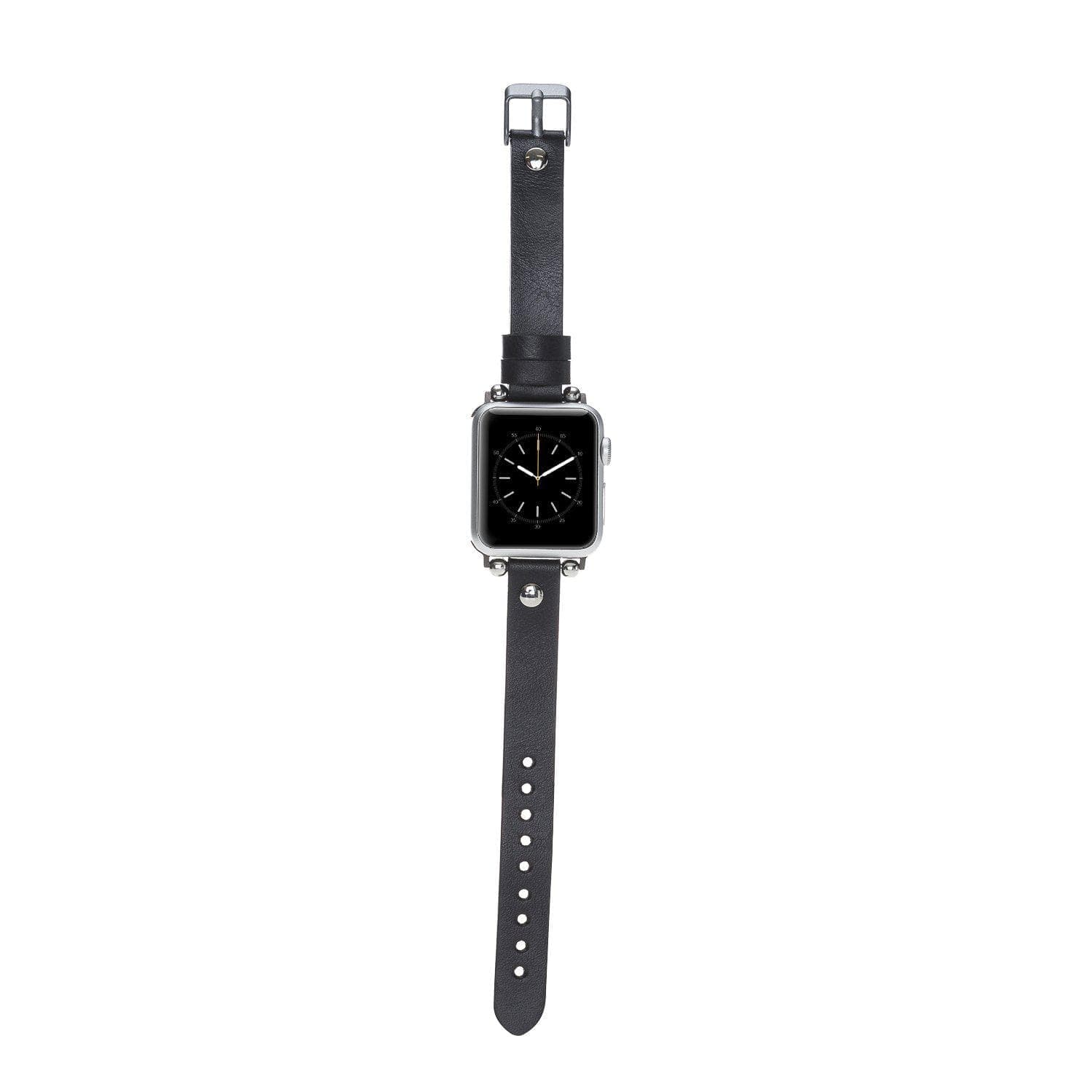 Lederarmbänder für Apple Watch – Ferro Silver Trok Style