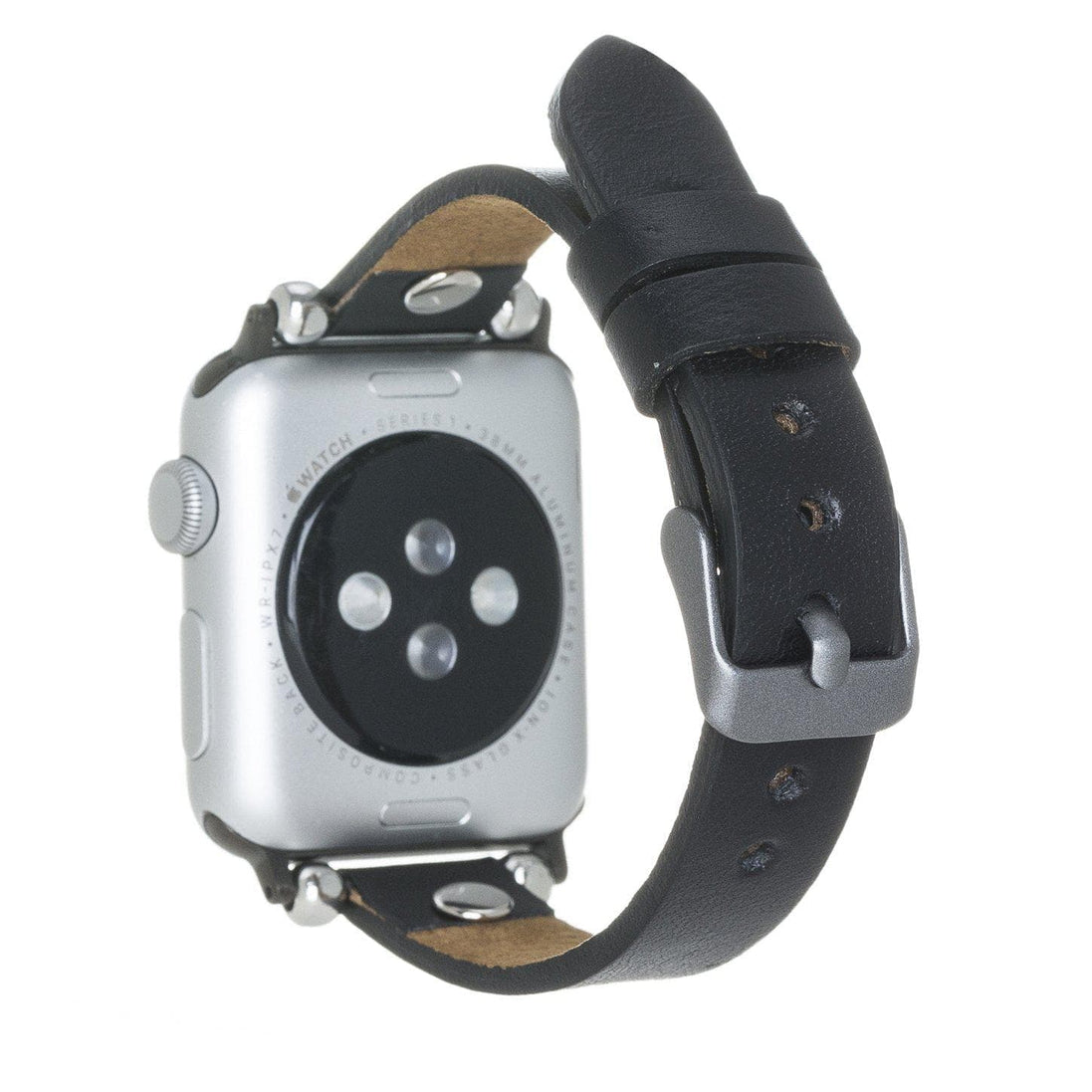 Lederarmbänder für Apple Watch – Ferro Silver Trok Style