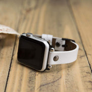 Lederarmbänder für Apple Watch – Ferro Silver Trok Style