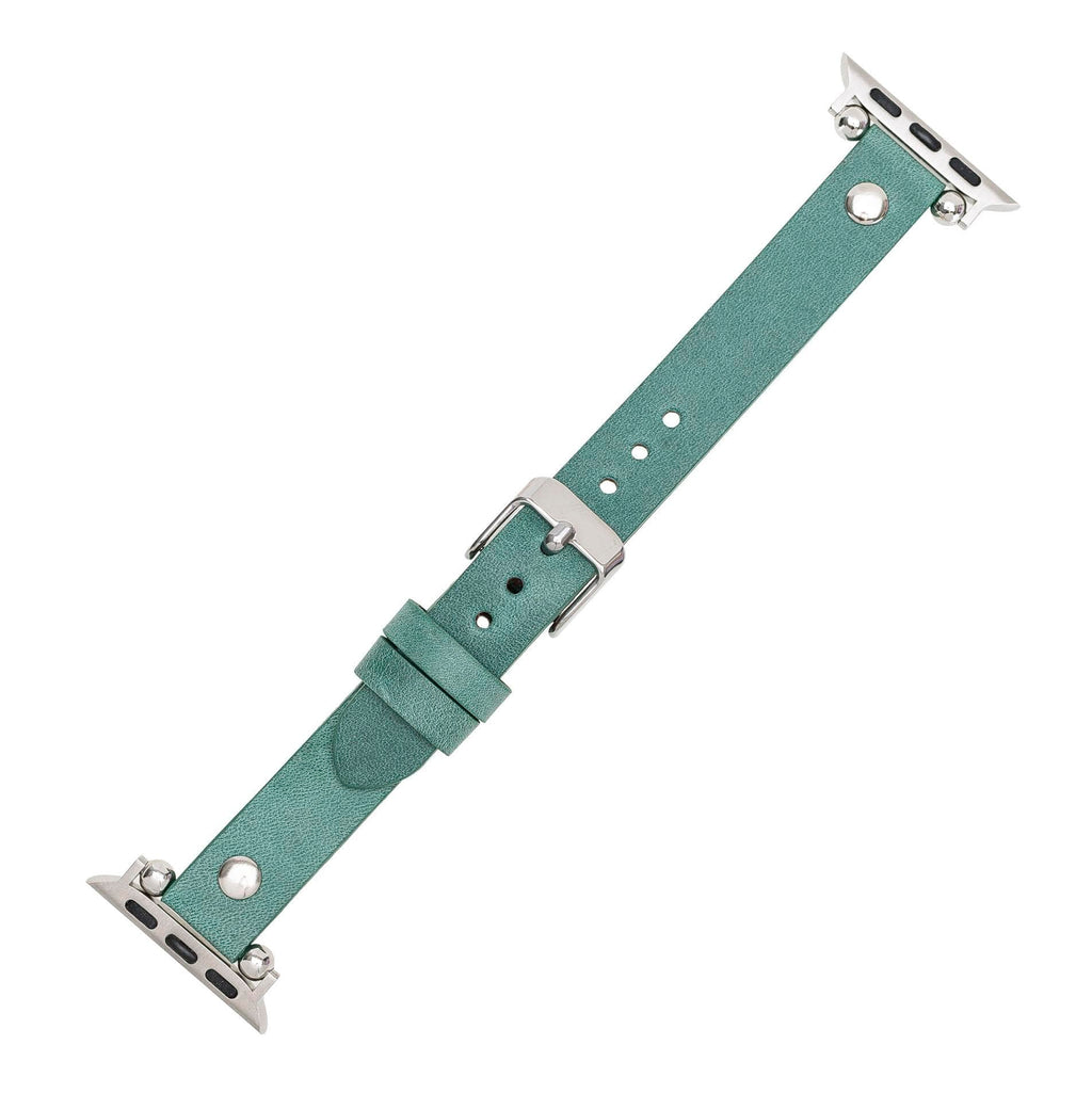 Lederarmbänder für Apple Watch – Ferro Silver Trok Style