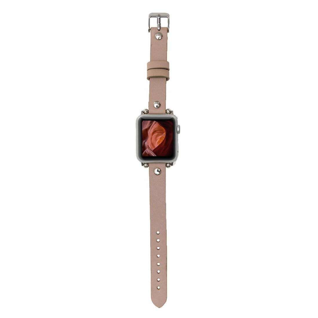 Lederarmbänder für Apple Watch – Ferro Silver Trok Style
