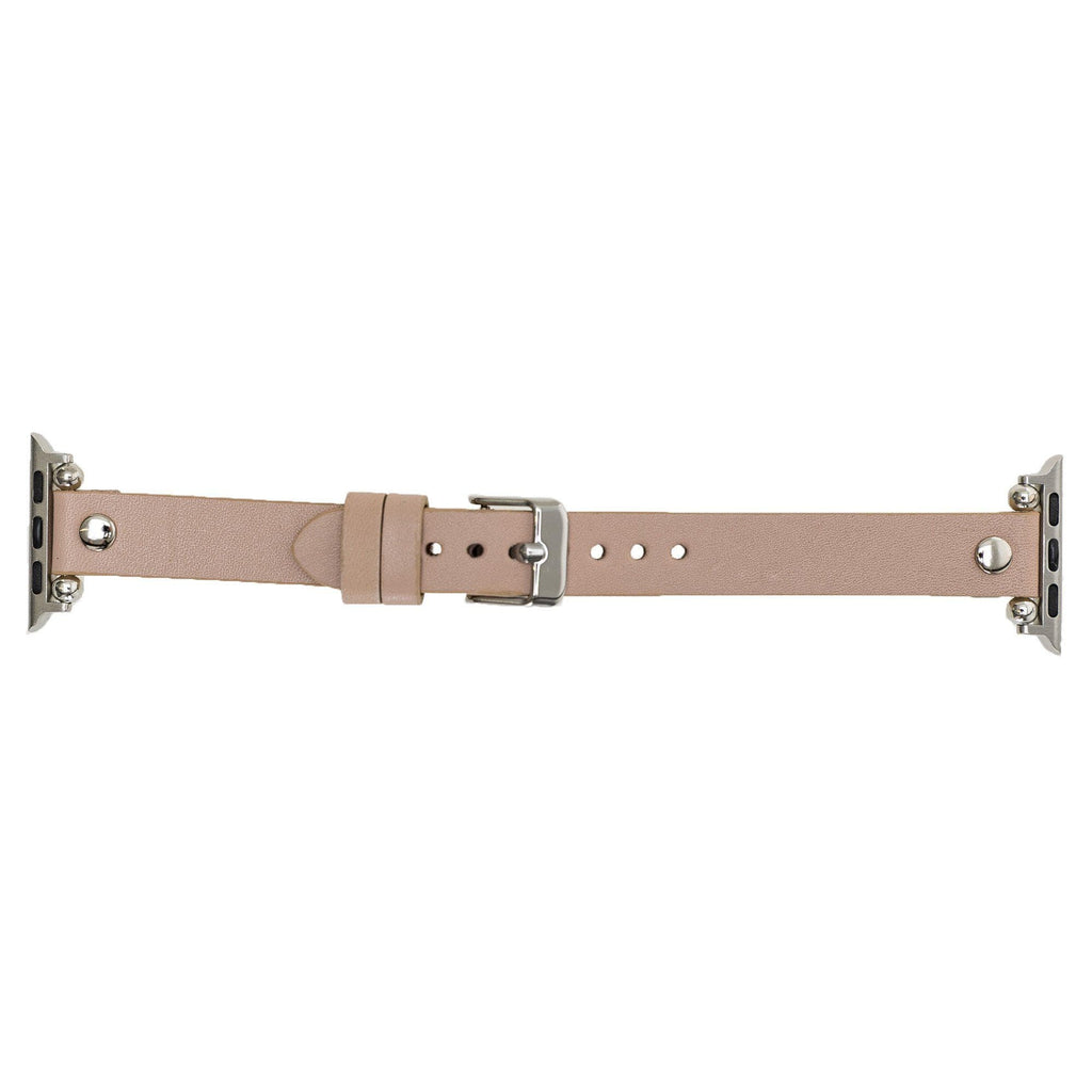 Lederarmbänder für Apple Watch – Ferro Silver Trok Style