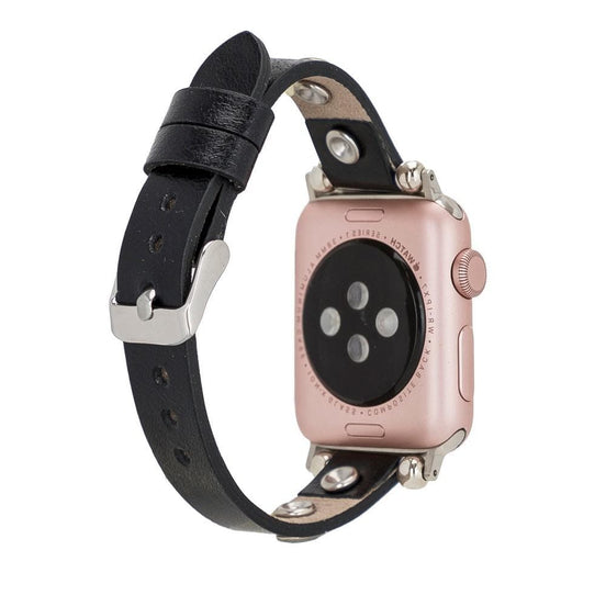 Lederarmbänder für Apple Watch – Ferro-Solitär-Diamant-Design