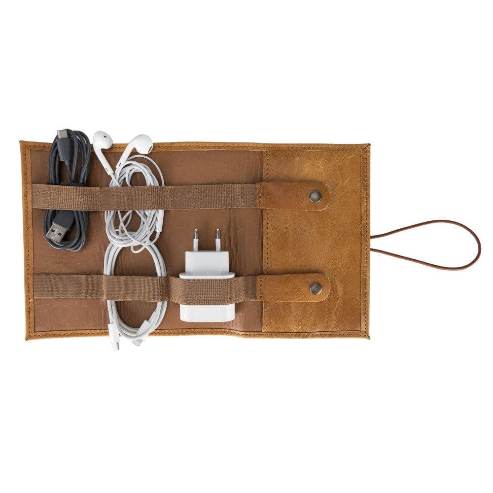 Kabelorganizer aus echtem Leder