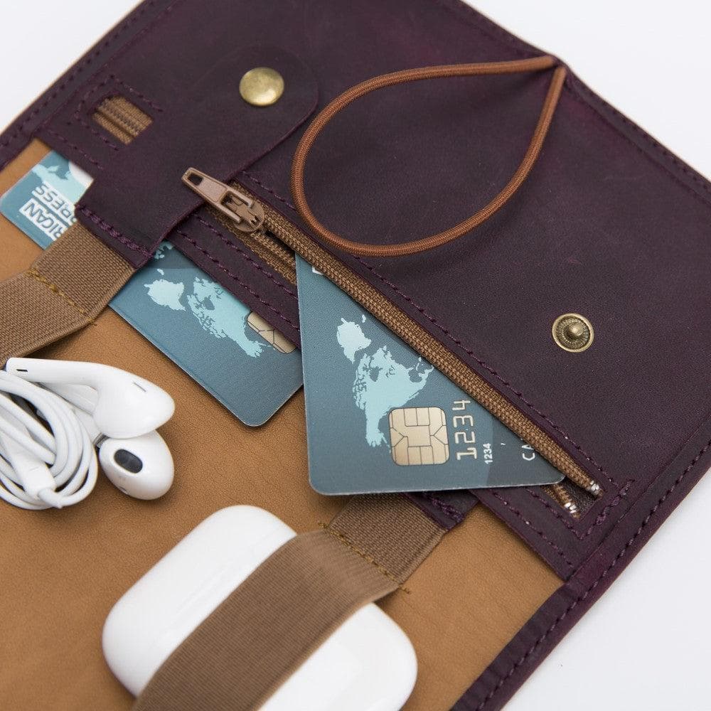 Kabelorganizer aus echtem Leder