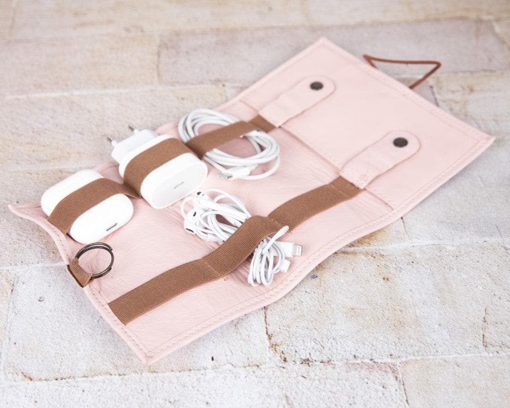 Kabelorganizer aus echtem Leder