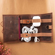 Genuine Leather Cable Organizer